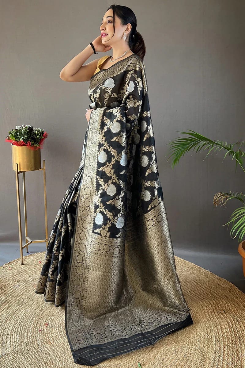 Winderful Authentic Banarasi Soft Silk Saree