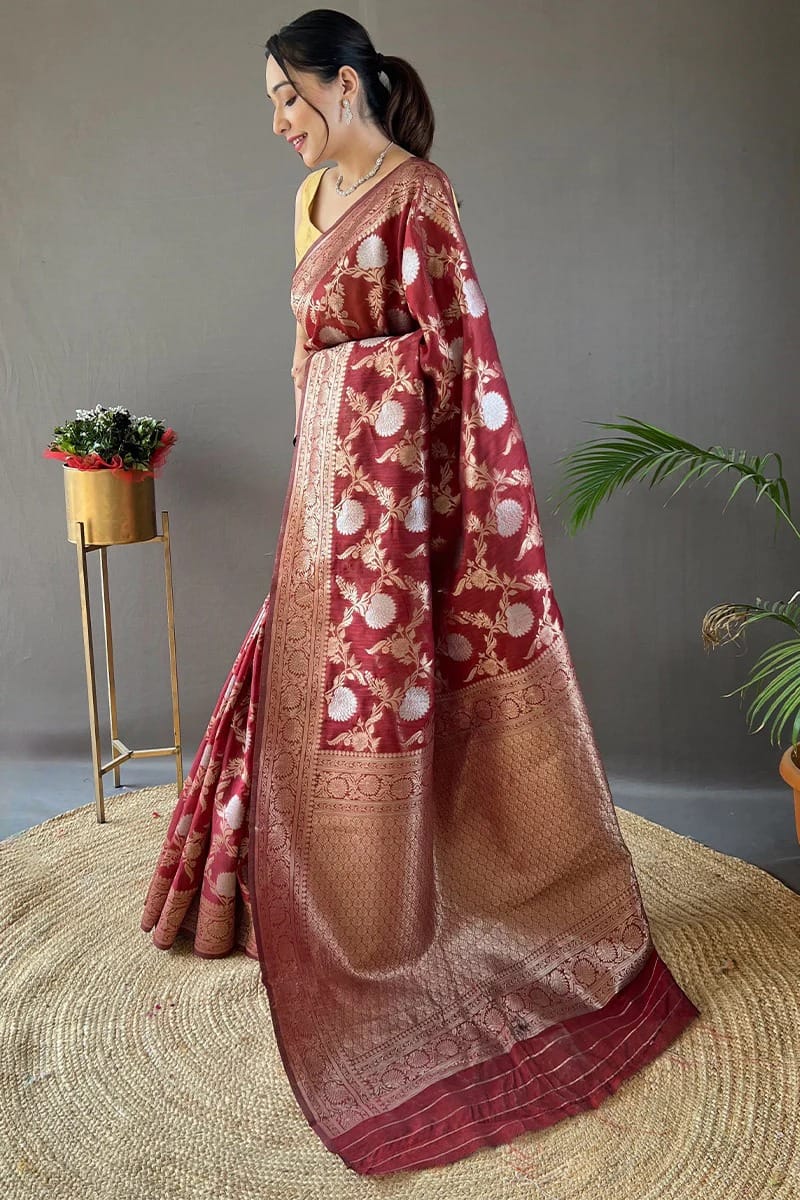 Winderful Authentic Banarasi Soft Silk Saree