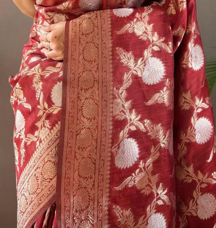 Winderful Authentic Banarasi Soft Silk Saree