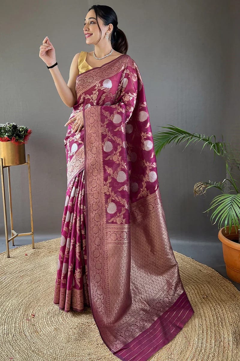 Winderful Authentic Banarasi Soft Silk Saree